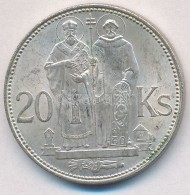 Szlovákia 1941. 20K Ag 'Cirill és Metód' T:2 
Slovakia 1941. 20 Korun Ag 'St. Kyrill And St.... - Non Classificati