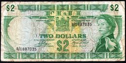 FIJI 2 DOLLARS ND 1974 VG-F P-72b (free Shipping Via Regular Air Mail (buyer Risk) - Fidschi