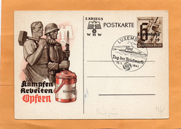 Luxembourg WW2 Card - 1940-1944 German Occupation