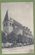 CPA  - YONNE - LIGNY LE CHATEL - L'EGLISE - Animation Enfantine - ND Phot. / 2 - Ligny Le Chatel