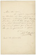 MUSSET Alfred De (1810-1857), Poète Et écrivain. - Autres & Non Classés