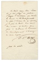 HUGO Victor (1802-1885), écrivain, Homme Politique, De L'Académie Française. - Autres & Non Classés