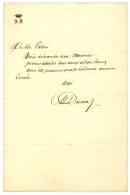 DUMAS Alexandre Père (1802-1870), écrivain Et Homme De Théâtre. - Autres & Non Classés
