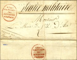 Franchise Rouge ETAT / MAJOR GEN / 12e / DIVISION / MILITAIRE + Paraphe Manuscrit '' Le Général De... - Autres & Non Classés