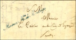 Franchise Bleue Maison Mre De Montaigu (S. N° 4875) Sur Lettre Avec Texte Daté De Paris. 1831. - TB. - Autres & Non Classés