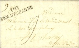(M) / ARM. D'ESPAGNE Sur Lettre Avec Texte Daté De Madrid 1824. - SUP. - Marques D'armée (avant 1900)