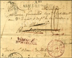 A Bis / ARM. D'ESPAGNE Sur Lettre Avec Texte Daté De San Sebastien Adressée à Paris Puis... - Army Postmarks (before 1900)