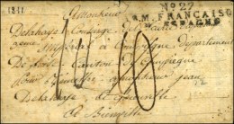 N° 27 / ARM. FRANCAISE / EN ESPAGNE Sur Lettre Avec Texte Daté De Ferrancon. Au Verso, D 94 B /... - Army Postmarks (before 1900)