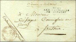 N° 24 / ARM. FRANCAISE / EN ESPAGNE Sur Lettre Avec Texte Daté De Burgos, Adressée En Franchise.... - Army Postmarks (before 1900)
