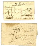 Lot De 2 Marques Postales De L'Armée De Morée. - B / TB. - Marques D'armée (avant 1900)