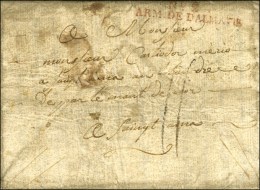 N° 2 / ARM. DE DALMATIE Rouge Sur Lettre Avec Texte Daté De Trau. 1807. - TB. - R. - Armeestempel (vor 1900)