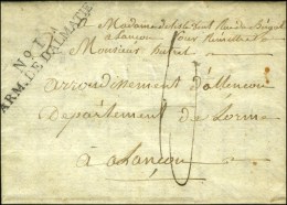 N° 1 / ARM. DE DALMATIE Sur Lettre Avec Texte Daté De Raguse Bouche De Catarau. 1806. - SUP. - R. - Armeestempel (vor 1900)