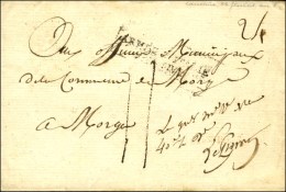 ARMEE D'ITALIE / 1ere DIVon Sur Lettre Avec Texte Daté De Lausanne An 8 Avec Paraphe De Franchise De B. De... - Army Postmarks (before 1900)