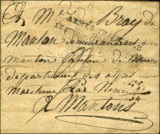 ARMÉE FRANÇAISE / DANS / LE ROYAUME DE NAPLES / N° 1 Sur Lettre Avec Texte Daté De... - Army Postmarks (before 1900)