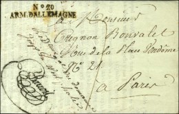 N° 20 / ARM. D'ALLEMAGNE Sur Lettre Avec Texte Imprimé Daté 1813. Au Recto Paraphe ' Le Directeur... - Marques D'armée (avant 1900)