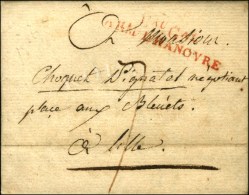 Bau Gal / ARM. D'HANOVRE Rouge Sur Lettre Avec Texte Daté De Merkendorf. 1806. - TB / SUP. - R. - Marques D'armée (avant 1900)