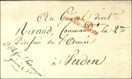 Bau Gl / ARM. D'HANOVRE Rouge Sur Lettre Avec Texte Et En-tête Imprimé Du Général... - Marques D'armée (avant 1900)