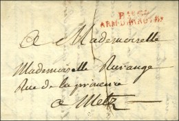 Bau Gl / ARM. D'HANOVRE Rouge Sur Lettre Avec Texte Daté D'Hanovre. An 12. - TB / SUP. - Marques D'armée (avant 1900)