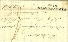 N° 19 / GRANDE ARMÉE Sur Lettre Avec Texte Daté De Dresde Le 11 Août 1813. - TB / SUP. - R. - Army Postmarks (before 1900)