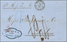 Càd YOKOHAMA / BAU FRANÇAIS Sur Lettre Non Affranchie Pour Amsterdam, Taxe 12. 1868. - SUP. - R. - Sonstige & Ohne Zuordnung