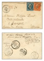 GC 3072 / N° 22 (pd) + 23 Càd T 15 QUISSAC (29) Sur Lettre Pour Tanger (poste Restante), Au Verso... - Sonstige & Ohne Zuordnung