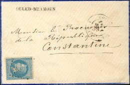 GC 5023 / N° 29 Càd T 17 CONSTANTINE / ALGERIE. Griffe D'entrepot OULED-RHAMOUN. 1870. - TB / SUP. - RR. - Autres & Non Classés
