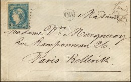 PC Du GC 4166 / N° 44 + Mention Manuscrite De Fortune Vervins / 12 Février Sur Lettre Pour Paris.... - Guerre De 1870