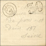 Càd T 17 ST CYR 30 MAI 71 Taxe 30 Sur Lettre Avec Texte D'un Prisonnier Pour Paris. - TB. - R. - War 1870