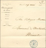 Document De La Direction Générale Des Postes Daté De Paris Le 19 Mai 1871. Très Rare... - War 1870