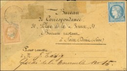 Lettre Imprimée De L'Agence '' Bureau De Correspondance '' Au Départ De St Jean De Losne... - War 1870