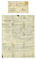 Lettre Non Affranchie Datée De Liège (Belgique) Le 6 Mai 1871, Adressée Sous Double Enveloppe... - Guerre De 1870