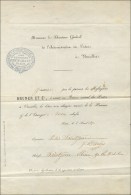 Exceptionnel Document De L'Agence Bruner Et Compagnie Adressé Au Directeur Général De... - Guerre De 1870