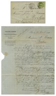 Lettre Avec Texte Daté De Paris Le 23 Avril 1871, Acheminée Par Passeur Privé Jusqu'en Suisse... - Guerre De 1870