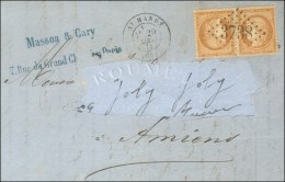 Lettre Avec Adresse Découpée Et Texte Daté De Paris Le 19 Mai 1871, Acheminée Par... - Guerre De 1870