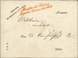 Càd RC PARIS RC (60) 8 AVRIL 71 Sur Lettre En Franchise Locale  Ministère Des Finances / Direction... - Krieg 1870