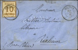 Cachet Provisoire BOLCHEN / Als. N° 5 Sur Lettre Pour Rixheim. - SUP. - R. - Lettres & Documents