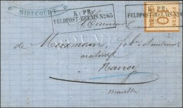 Cachet De Fortune Bleu * MIRECOURT * Sur Lettre Avec Texte Daté Du 21 Février 1871 Pour Nancy. Als.... - Lettres & Documents