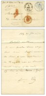 Càd K. PR. ARMEE POST-AMT 30 SEPT. 70 Sur Lettre Avec Texte Daté De Metz Le 27 Septembre 1870 Pour... - Guerre De 1870