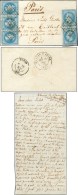 Boule De Moulins Avec Texte Daté De Thoune (Suisse) Le 2 JANV. 71 Acheminée Jusqu'à Moulins.... - Krieg 1870