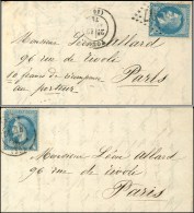 Lot De 2 Lettres Datées De Bruxelles Pour Paris (20 Octobre Et 3 Novembre) Du Même Expéditeur... - Guerre De 1870