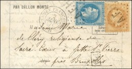 Losange AFH / N° 28 + 29 Càd ARMEE FRANCAISE / H 2 JANV. 71 Sur Lettre Pour La Belgique. Càd... - Guerre De 1870