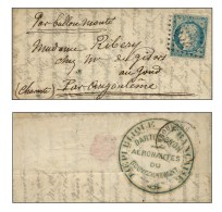 Lettre Avec Texte Daté De Paris Le 22 Décembre 1870 Pour Angoulème (Charente), GC 532... - Krieg 1870