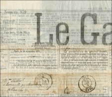Journal Entier Le Gaulois Daté De Paris Le 1er DEC. 70 Adressé à Montebourg (Manche). Bureau... - Guerre De 1870