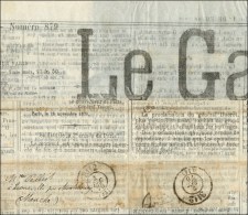 Journal Entier Le Gaulois Daté De Paris Le 1er DEC. 70 Adressé à Montebourg (Manche). Bureau... - Krieg 1870