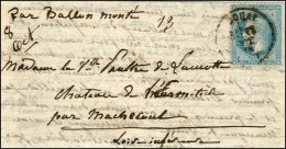 Lettre Avec Texte Daté De Paris Le 8 Octobre 1870 Pour Machecoul (42). Càd T 16 DOUAI (59) 13 OCT. 70... - Guerre De 1870