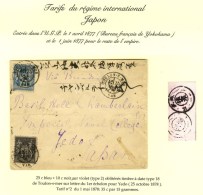 Càd T 18 TOULON-S-MER / VAR 25 OCT. 78 / N° 79 + 89 Sur Lettre Pour Yedo Au Tarif Du 1er Mai 1878. Au... - Other & Unclassified