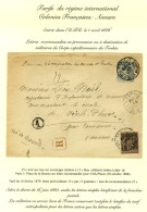 Càd PARIS 1 / PLACE DE LA BOURSE Sur Entier 15c + N° 97 Recommandé Pour Un Militaire De La... - Other & Unclassified
