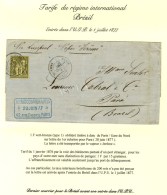 Càd PARIS / GARE DU NORD / N° 72 28 JUIN 77 Sur Lettre Pour Para (Brésil). Dernier Courrier Pour... - Other & Unclassified