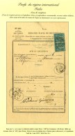 Càd PARIS / TRIBal DE COMMERCE / N° 75 Paire Sur Avis De Réception Pour Rome. 1888. - TB / SUP. - Sonstige & Ohne Zuordnung