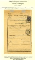 (4) AFFRANCHISSEMENT (4) / PARIS / N° 89 Sur Avis De Réception Pour La Grande Bretagne. 1888. - TB. - Autres & Non Classés